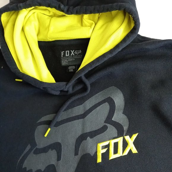 Fox Racing Black Hoodie Sweatshirt (2XL) - Picture 5 of 12